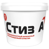 Герметик акриловый паропроницаемый наружный Сазиласт Стиз А Марка 12 белый 3 кг