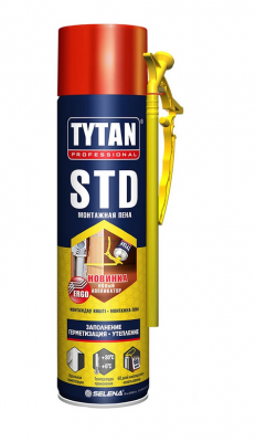 Пена монтажная бытовая Tytan Professional STD Эрго всесезонная 500 мл